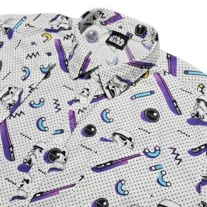 Rare‎ Vintage 90s STORMTROOPER Star Wars Button Down Shirt Size 2XL Lucas Film